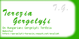 terezia gergelyfi business card