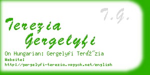 terezia gergelyfi business card